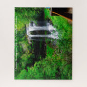 Puzzle Dry Falls Caroline du Nord.Salutations de Noël (Vertical)