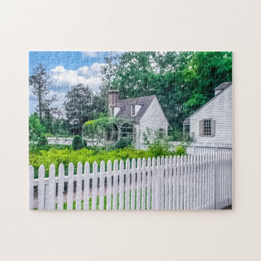 Puzzle DSC02417-Col. Williamsburg House avec picket Fence (Horizontal)