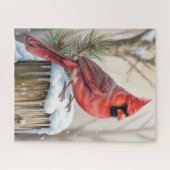 Puzzle du Cardinal d'hiver (Horizontal)