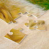 Puzzle du chien de race Leonberg. (Côté)