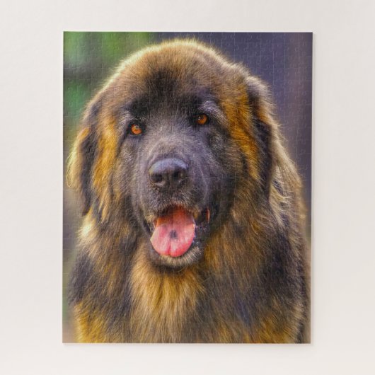 Puzzle du chien de race Leonberger. (Vertical)
