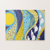 Puzzle du ciel Abstrait 11x14 pour les aveugles de (Horizontal)