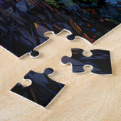 Puzzle du coucher du soleil de ville (Côté)