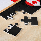Puzzle du drapeau canadien, Pays des Canadiens / C (Côté)