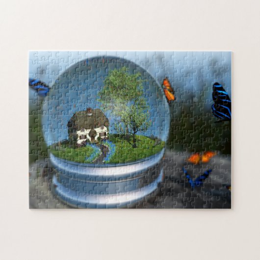 Puzzle du globe papillon (Horizontal)