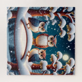Puzzle du Hibou d'Hiver (Horizontal)