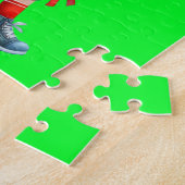 Puzzle du joueur de football de garçon (Côté)