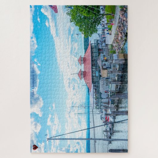 Puzzle du lac Champlain Vermont Jigsaw (Vertical)