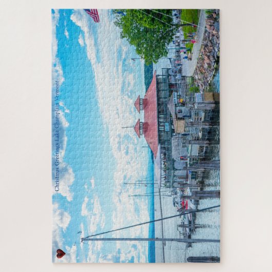 Puzzle du lac Champlain Vermont Jigsaw (Vertical)