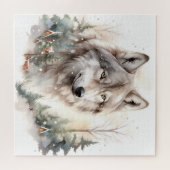 Puzzle du loup d'hiver (Horizontal)