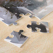 Puzzle du loup d'hiver (Côté)