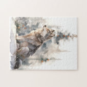 Puzzle du loup d'hiver (Horizontal)