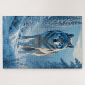 Puzzle du loup d'hiver (Horizontal)