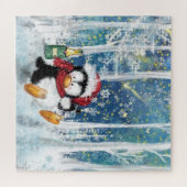 Puzzle du Manchot de Noël (Horizontal)