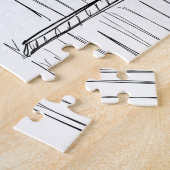 Puzzle du Maroc noir et blanc dessiné à la main (Côté)