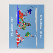puzzle du monde drapeaux (Vertical)