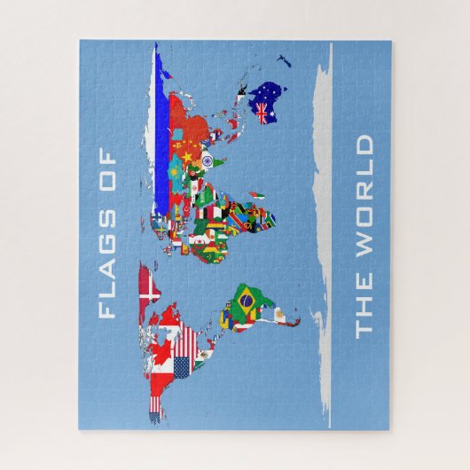 puzzle du monde drapeaux (Vertical)