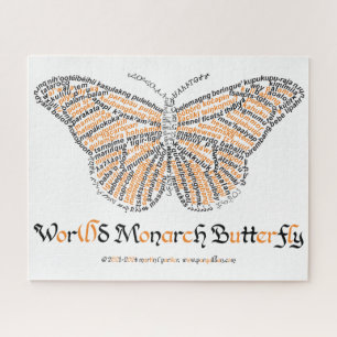 Puzzle du papillon monarque World Word