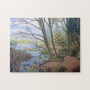 Puzzle du paysage canadien Puzzle de lagune perdu