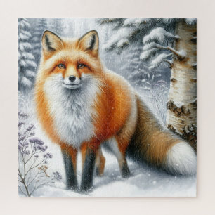 Puzzle du renard d'hiver