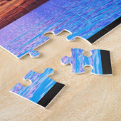 Puzzle du soleil couchant du paradis tropical (Côté)