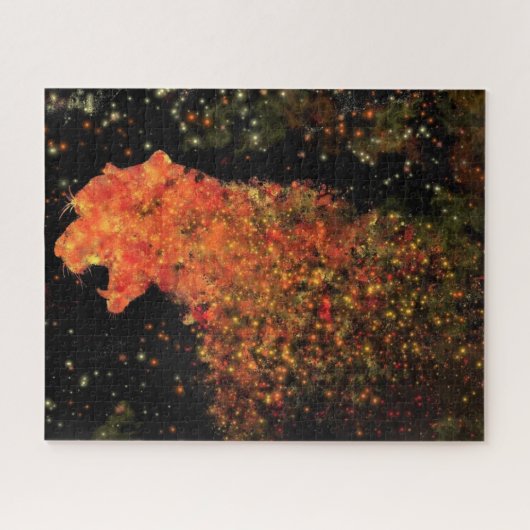 Puzzle du Tigre de l'Espace - Peinture (Horizontal)