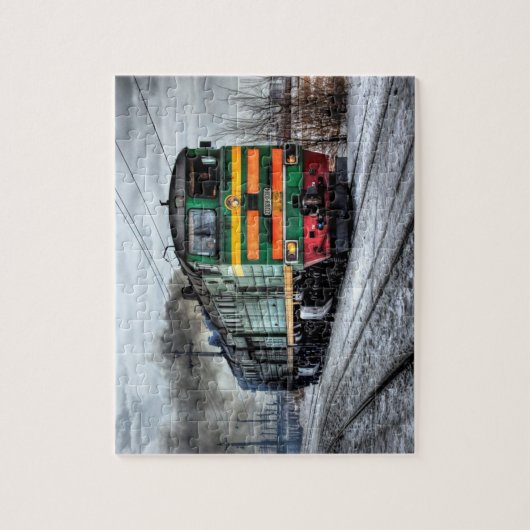 Puzzle du train moteur à vapeur Locomotive (Vertical)