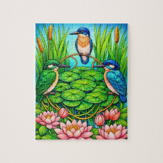 Puzzle du Trio Martin-Pêcheur (Vertical)