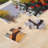 Puzzle du village côtier méditerranéen (Côté)