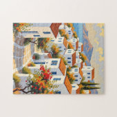 Puzzle du village côtier méditerranéen (Horizontal)