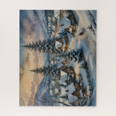 Puzzle du village d'hiver (Vertical)