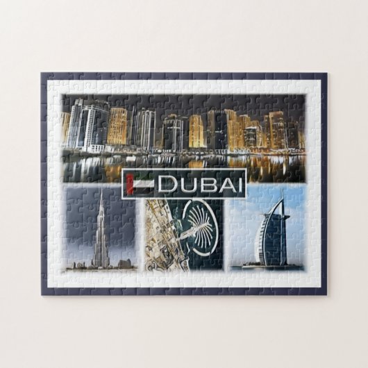 Puzzle Dubaï - Burj Khalifa - tour de la marina - (Horizontal)
