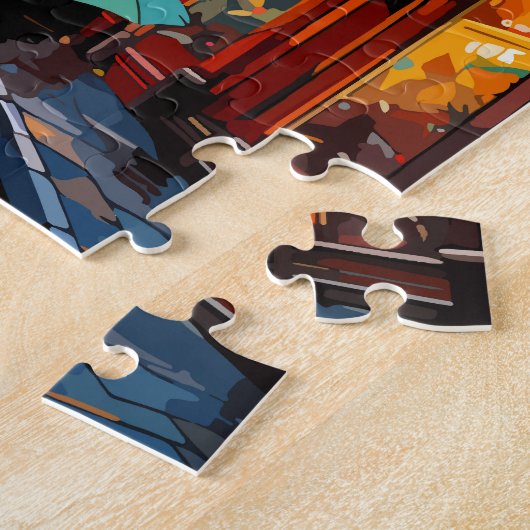 Puzzle Dublin Irlande Travel Art Vintage (Côté)