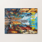 Puzzle Dublin Irlande Travel Art Vintage (Horizontal)