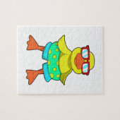Puzzle Duck with Swim ring & Sung (Horizontal)