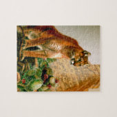 Puzzle d'un puma sur le temple maya (Horizontal)