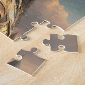 Puzzle d'une jeune fille ciel regarder (Côté)