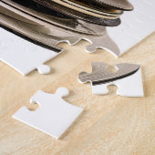 Puzzle d'une pile de plaques. (Côté)