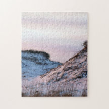 Dunes de sable au crépuscule sur une image transfo