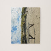 Puzzle Dunes de sable avec clôture en bois (Vertical)