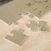 Puzzle Dunes de sable avec clôture en bois (Côté)