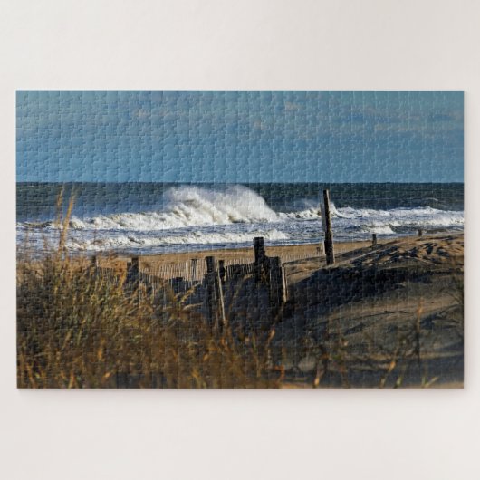 Puzzle Dunes et vagues de l'île Fenwick (Horizontal)