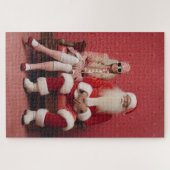 Puzzle Duo de Noël fantasque : Père Noël et Mme Claus (Horizontal)
