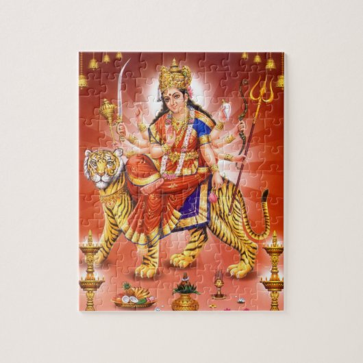 Puzzle Durga Tiga, déesse hindoue (Vertical)