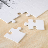 Puzzle Durham Angleterre Skyline Cityscape noir blanc (Côté)