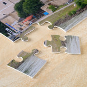 Puzzle Durnstein et la flèche bleue de l'église, Autriche (Côté)