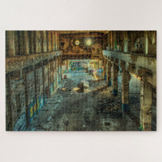 puzzle d'usine abandonné