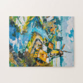 Puzzle Dutch Countryside with Windmills and Water Channel (Horizontal)