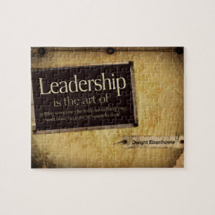 Puzzle Dwight Eisenhower Citation Inspirationnelle "Leade