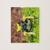 Puzzle Dyeing Poison Frog, Dendrobates tinctorius, (Vertical)
